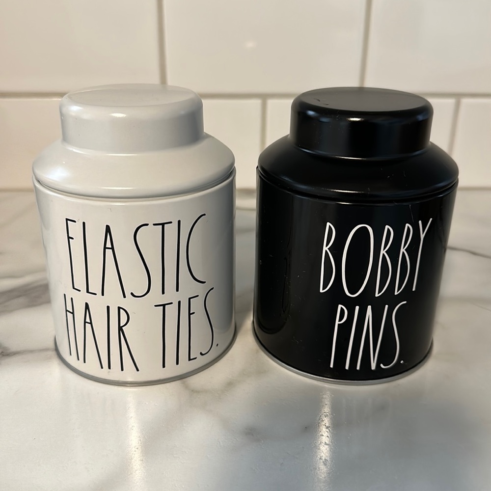 Rae Dunn Metal Jars